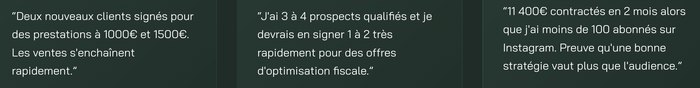 Témoignage client